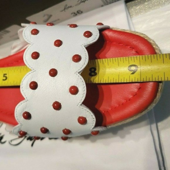 Isa Tapia New Shoes Women's 36 Cherry Platform Sandal Stud Leather NIB $350 ART - Picture 10 of 14